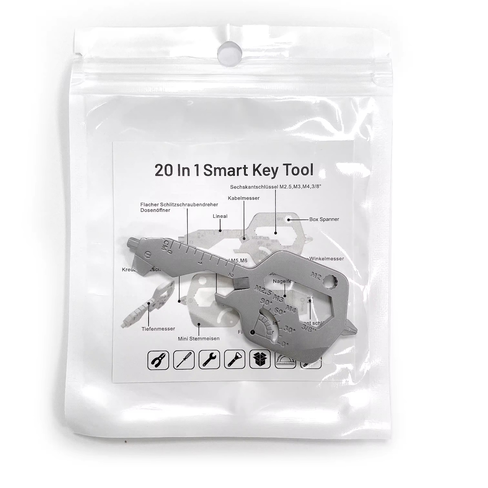 New Multi Tool Key Design 19 in 1 Custom Key Chain Tools