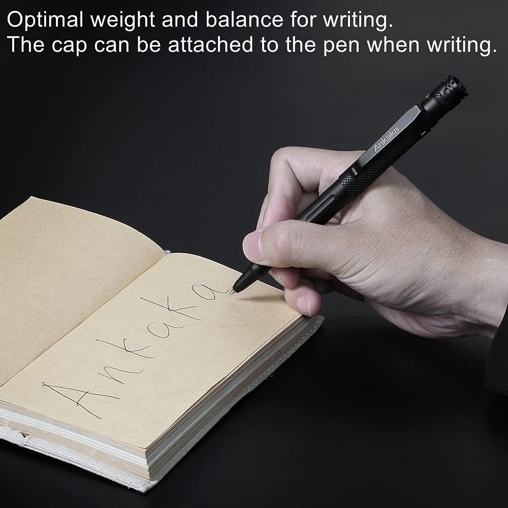 The Most Loaded 7-in-1 Tactical Pen: Solves Others 1 Count (Pack of 1), Black