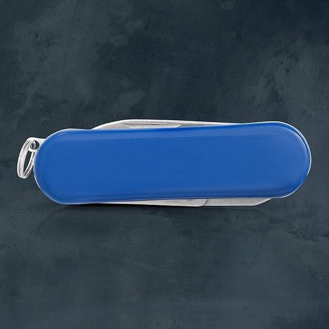 MAXAM Mini 2″ Multi-Tool Pocket Knife With File and Scissors – Blue