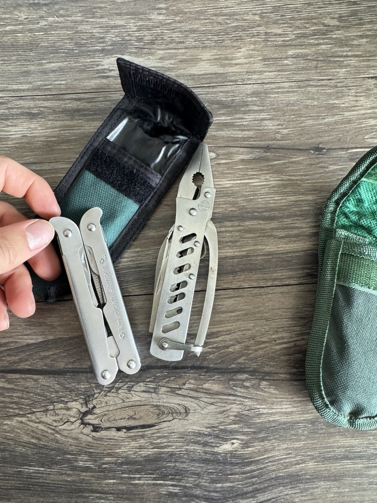 Vintage American Camper Stainless Steel Multi Tool W/ Nylon Case Barlow Multi