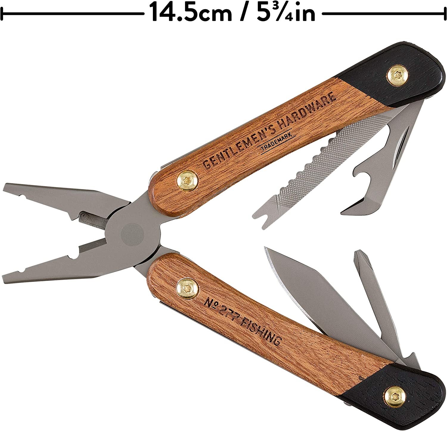 Gentlemen’s Hardware Wood-Handled Multi-Tool,Fishing Essentials 277 SRCATCH/DENT