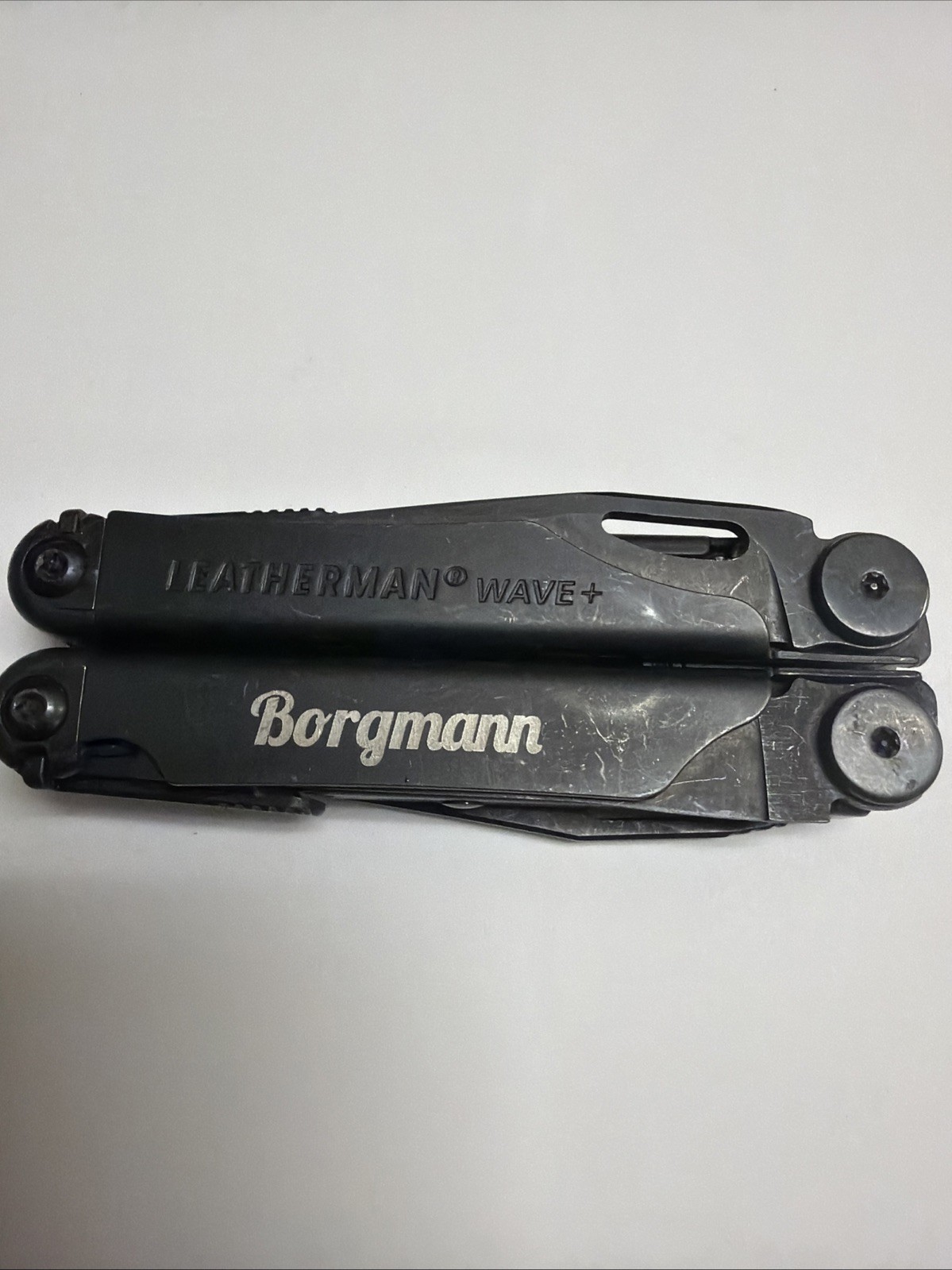 Leatherman Wave+ Plus 18-In-1 Black Oxide Multi-Tool Pliers 1-hand open w Sheath