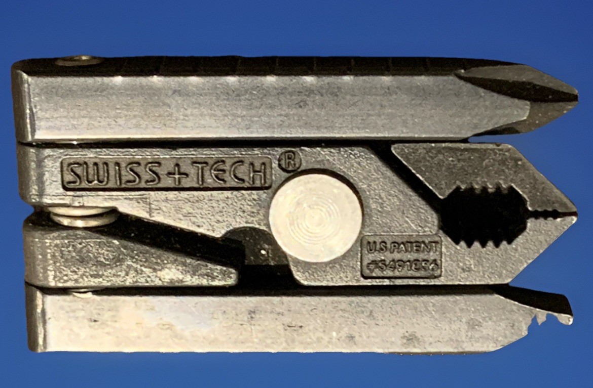 Swiss-Tech 5491856 Microtool Black Self Locking Key Ring Pliers Screwdrivers USA
