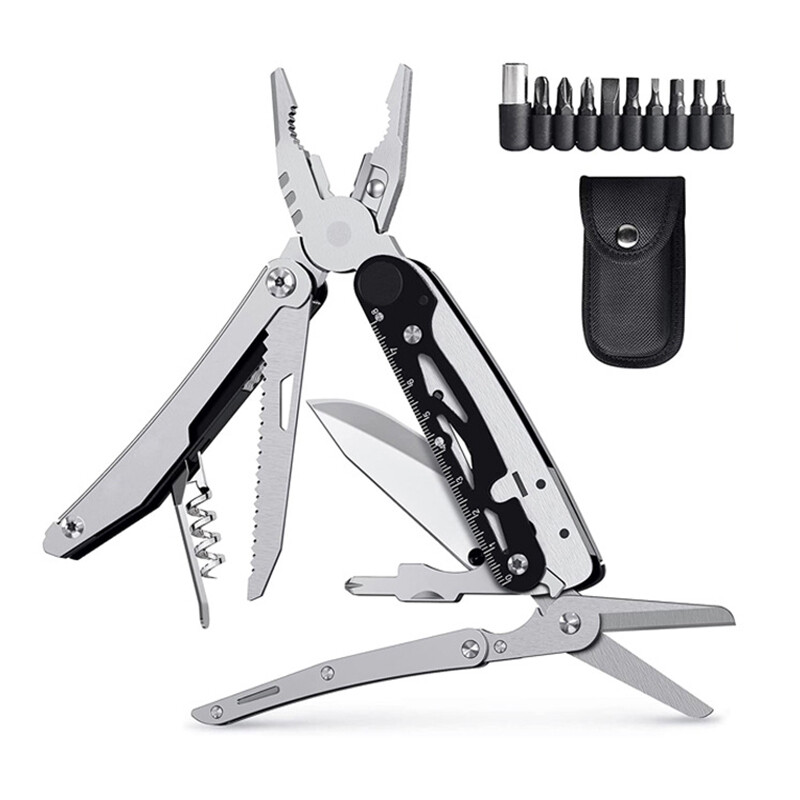 20-in-1 Multi Tool Knife Multipurpose Outdoor Folding Pocket Pliers Scissors