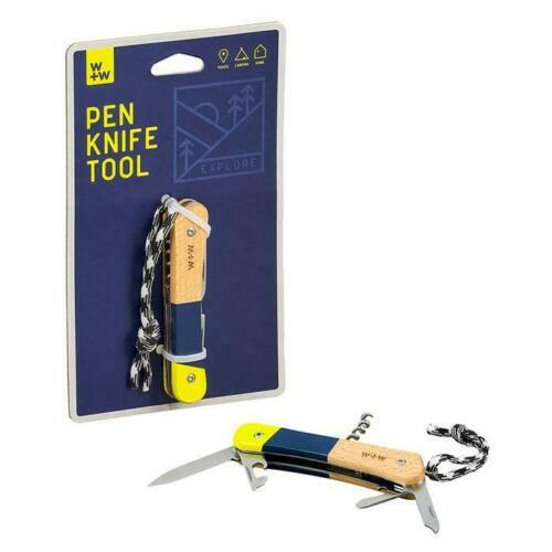 New WILD + WOLF PEN KNIFE TOOL + Everyday carry flashlight (together)-see desc.