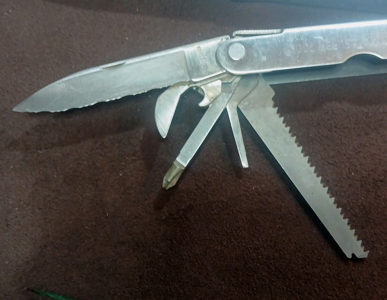 Vintage Pat. Pend. Letherman Super Tool With Blk Nylon Sheath, U.S.A.