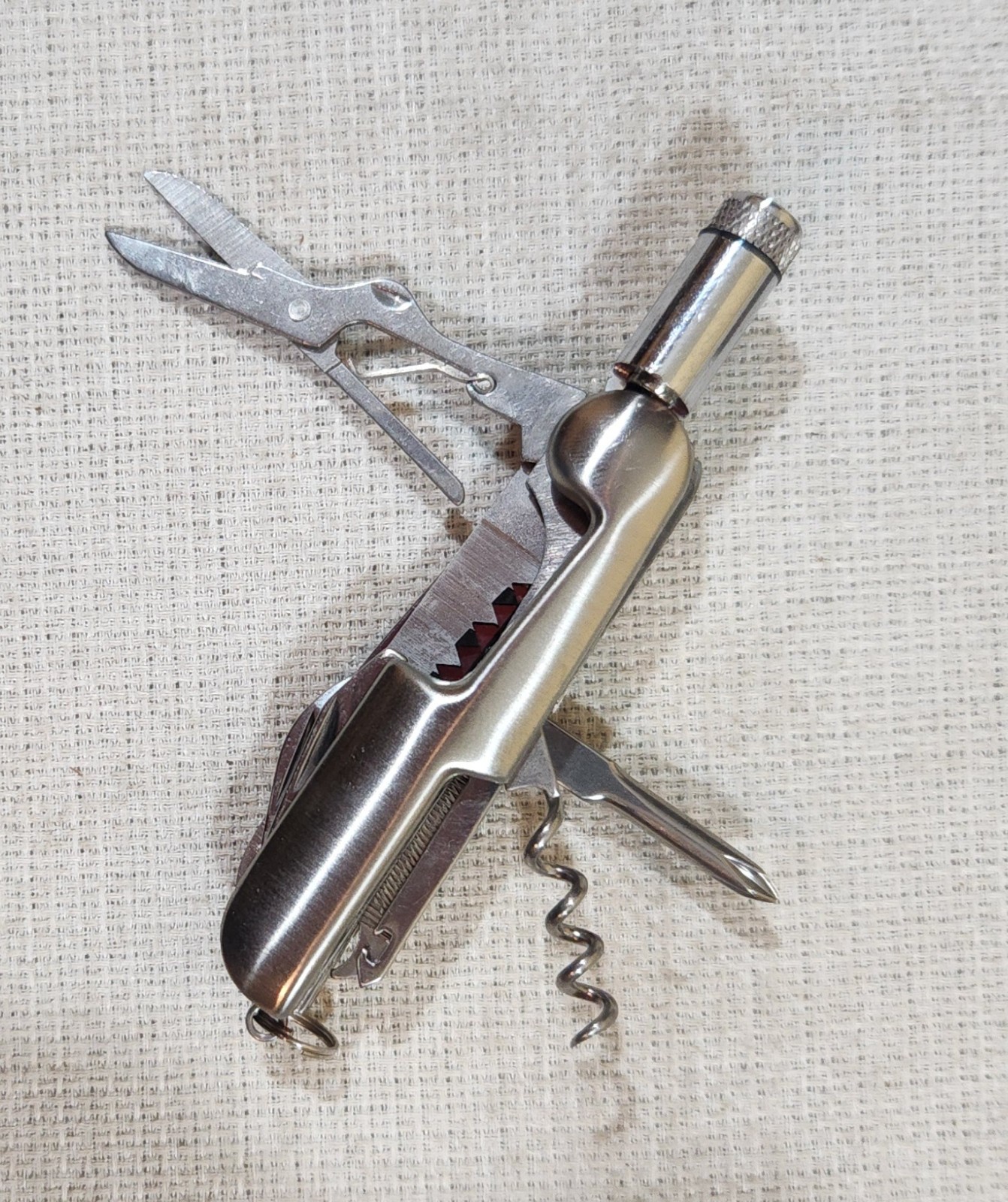 Nice ProShop MultiTool in Gift Case with 11 Tools Even a Flashlight