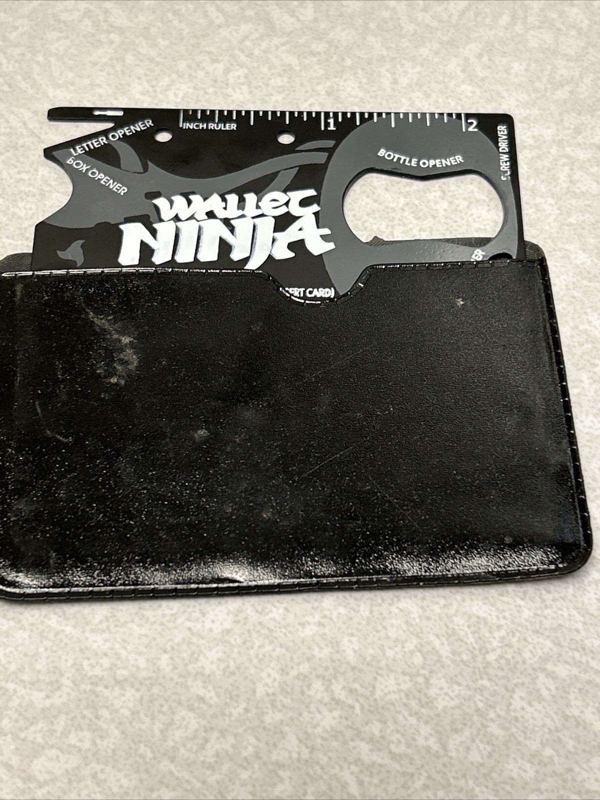18-in-1 Wallet Ninja Black Multi-Tool Card Pocket Size (NEW OLD STOCK)