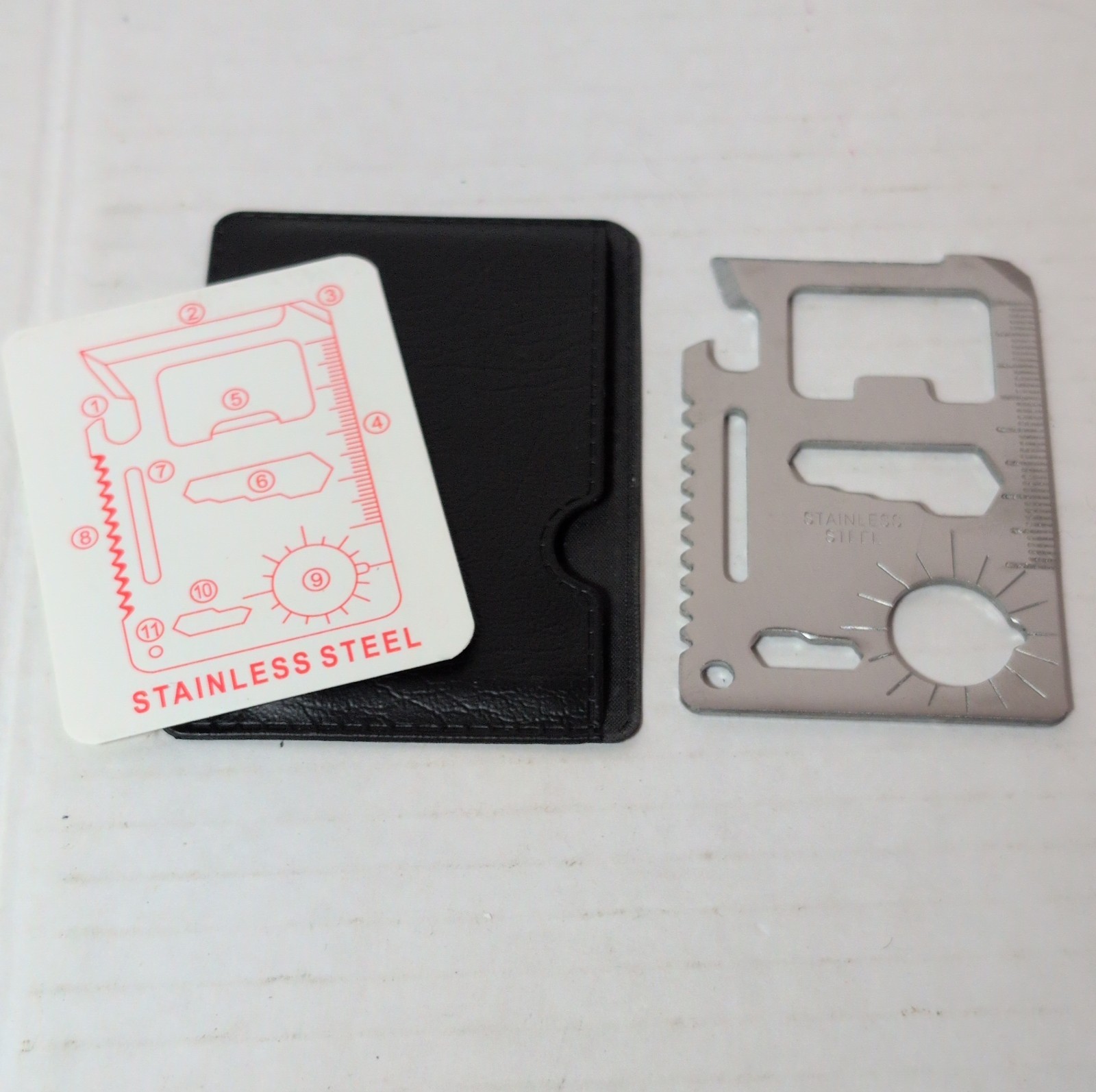 The Multi-Purpose Pocket Survival Tool Key 11-in-1 Credit Card Sized Tool