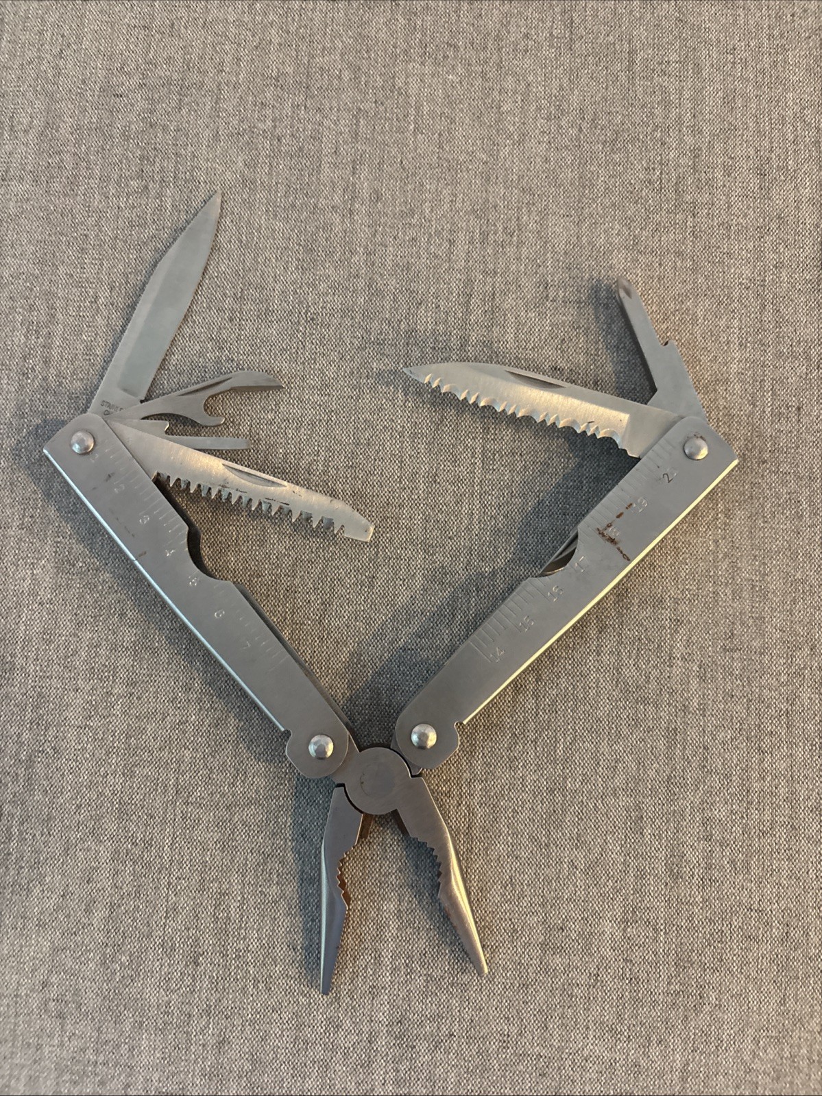 Winchester Multi Purpose Tool Nylon Sheeth W Belt Loop Ruler Pliers Knife & More