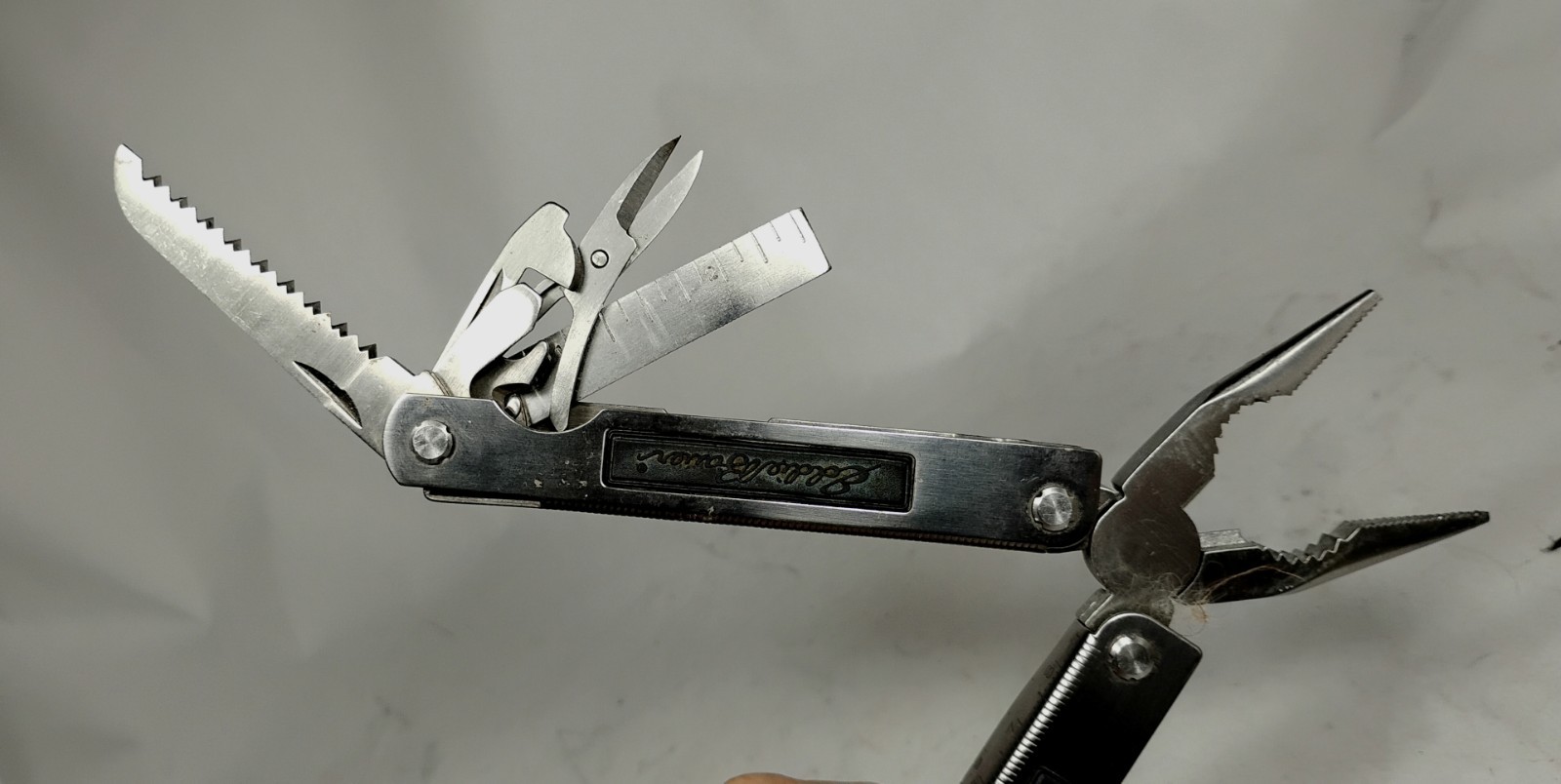 Eddie Bauer Multi-Tool – Stainless – Lock Lever – Very Good Condition