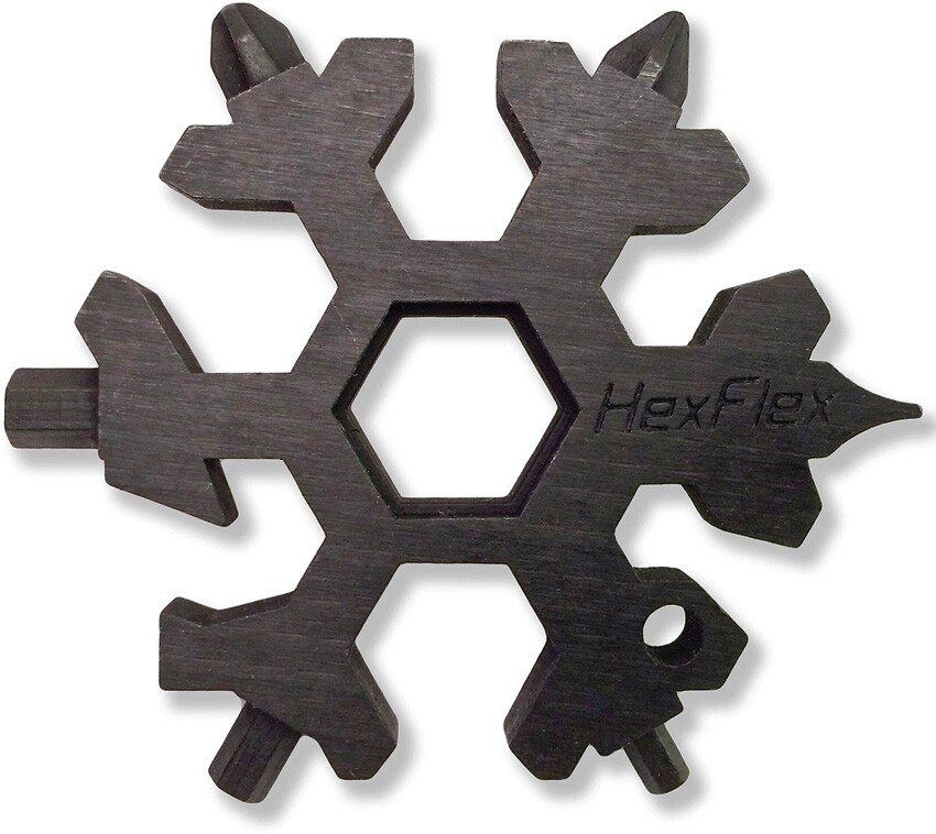 HexFlex Adventure Tool Black Standard Black Oxidized Stainless Construction
