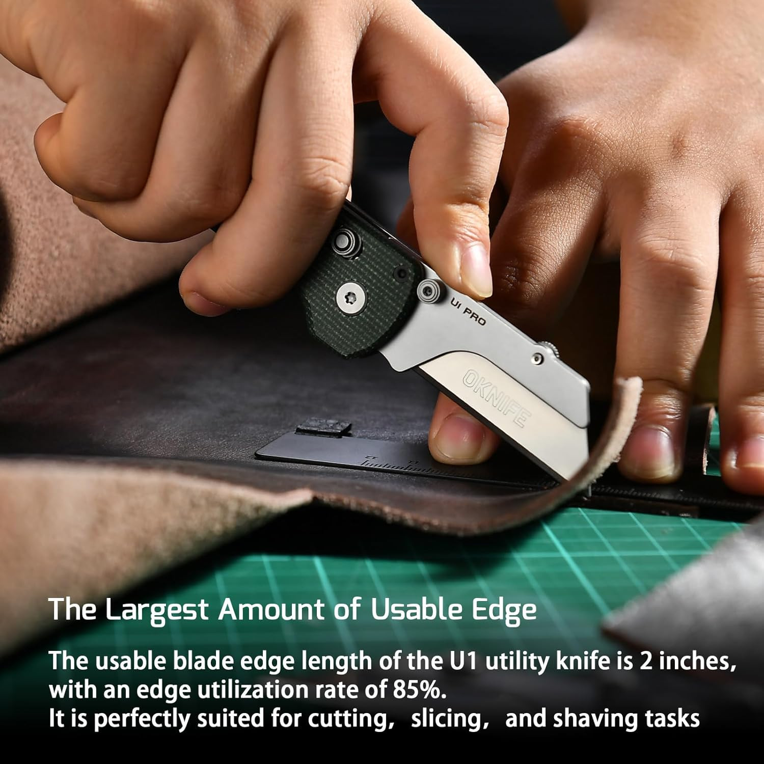 OKNIFE U1 Pro Multitool Folding Utility Knife with Folding Screwdriver, Quick Ch