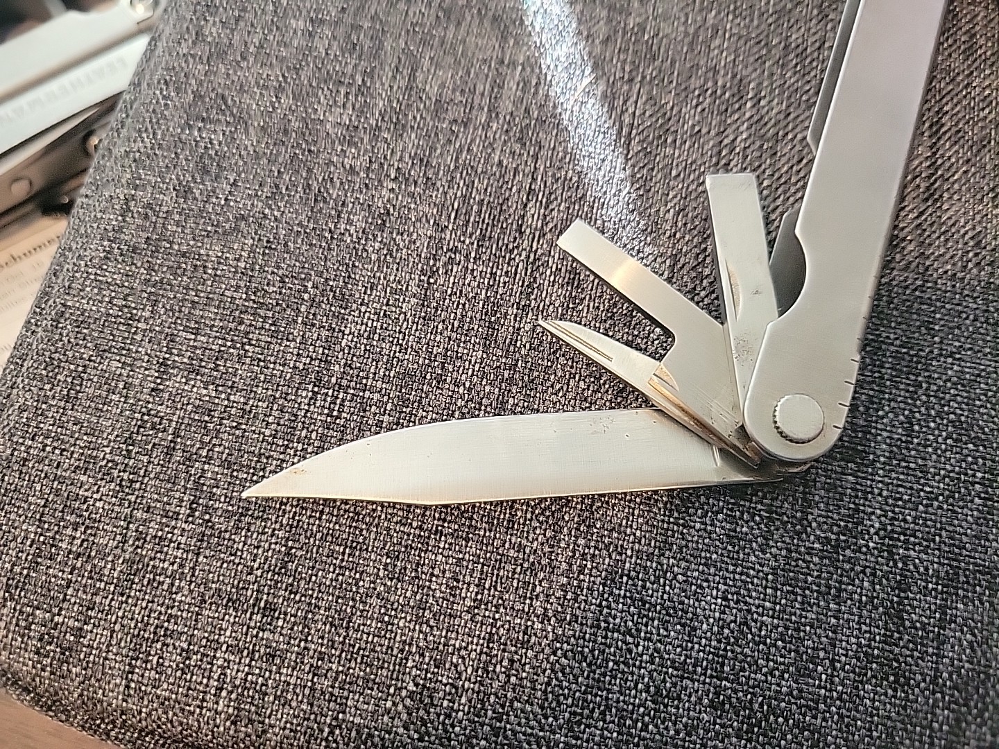 Vintage Original Leatherman Multi-Tool Portland OR TM 1325473 w/ Leather Sheath