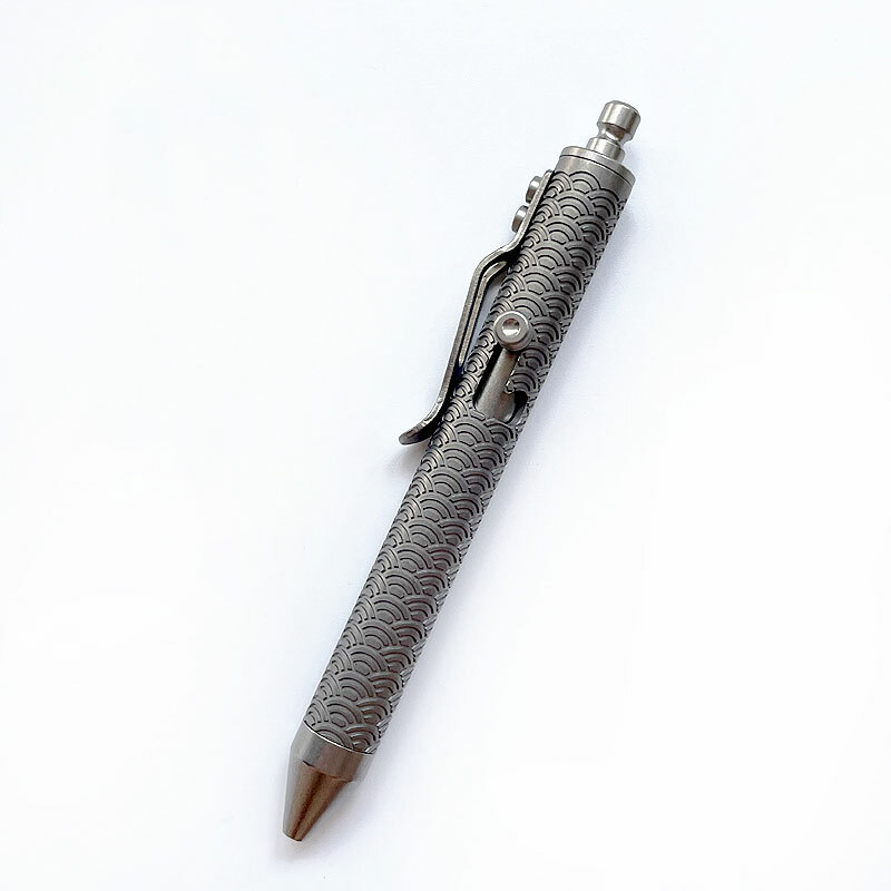 New Mini Titanium Alloy Pocket Ball Pen Outdoor EDC Pen Portable Stationery