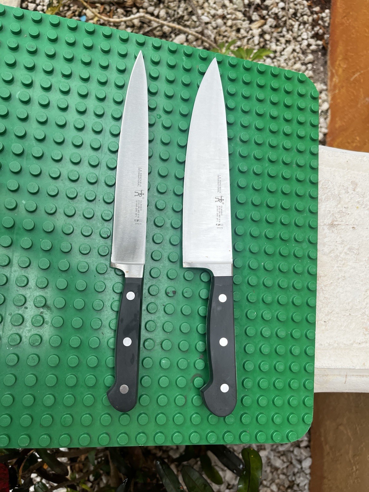 J. A. Henckels International Classic 31161-200 8″ & 31160 Stainless Knives Spain