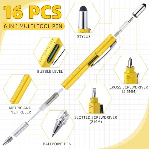 32 Pcs Multi-Function Pens Set – 6 in 1 Screwdriver Tool Gifts for Men, Dad, Hus