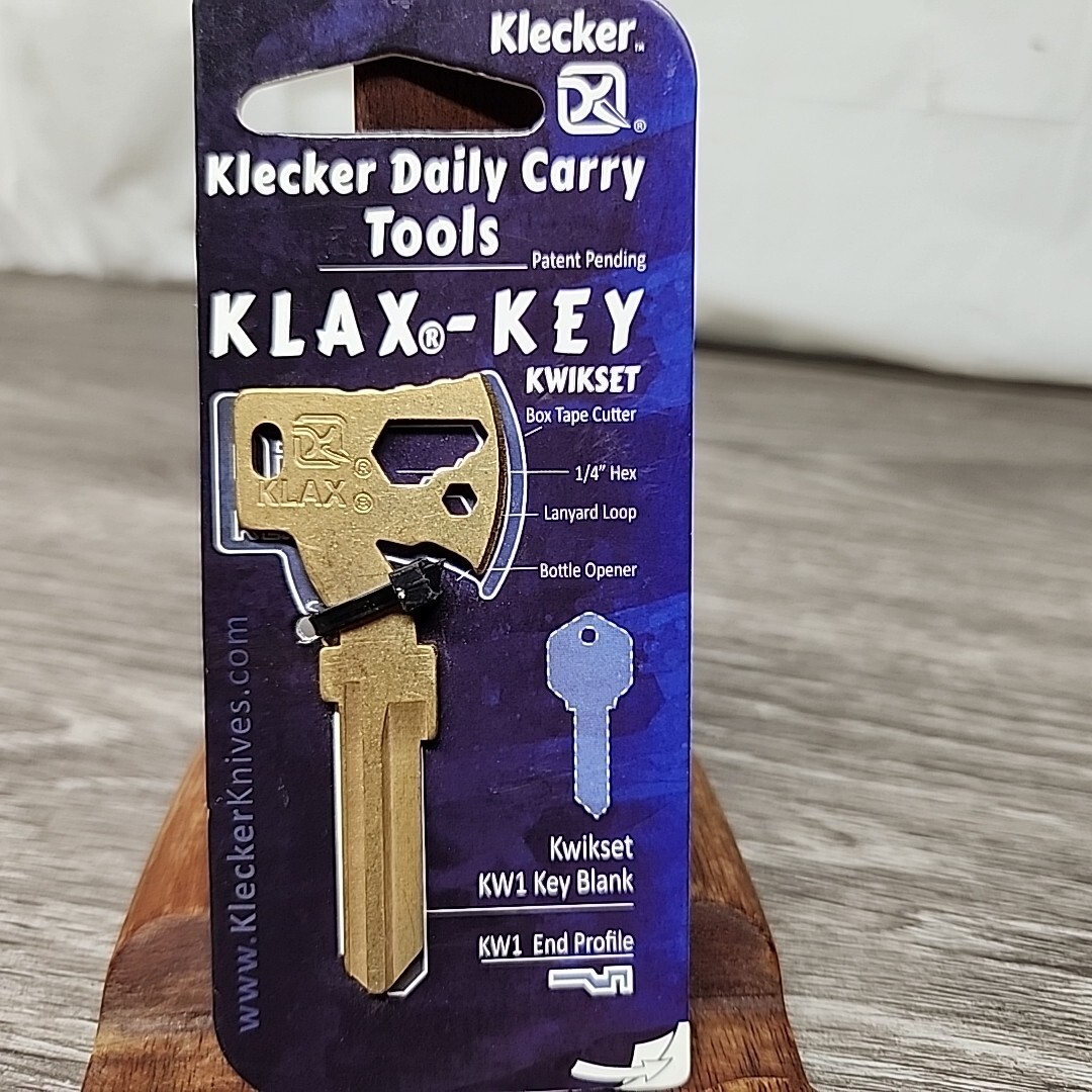 Key Blank Axe Men Multi Tool Outdoor Man Fits Kwikset KW1 Klecker Bottle Opener