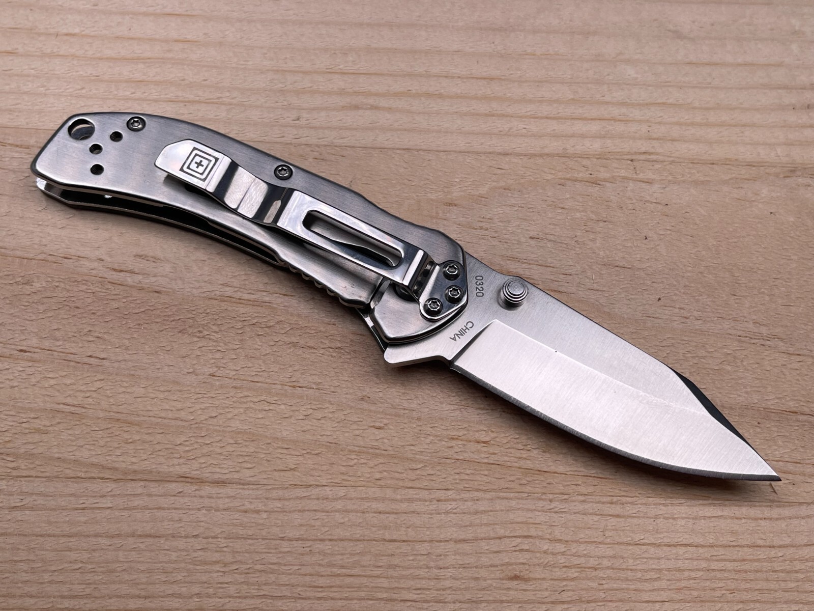 5.11 Tactical Folding Pocket Knife 51141 – Black/Silver Handle 03/20