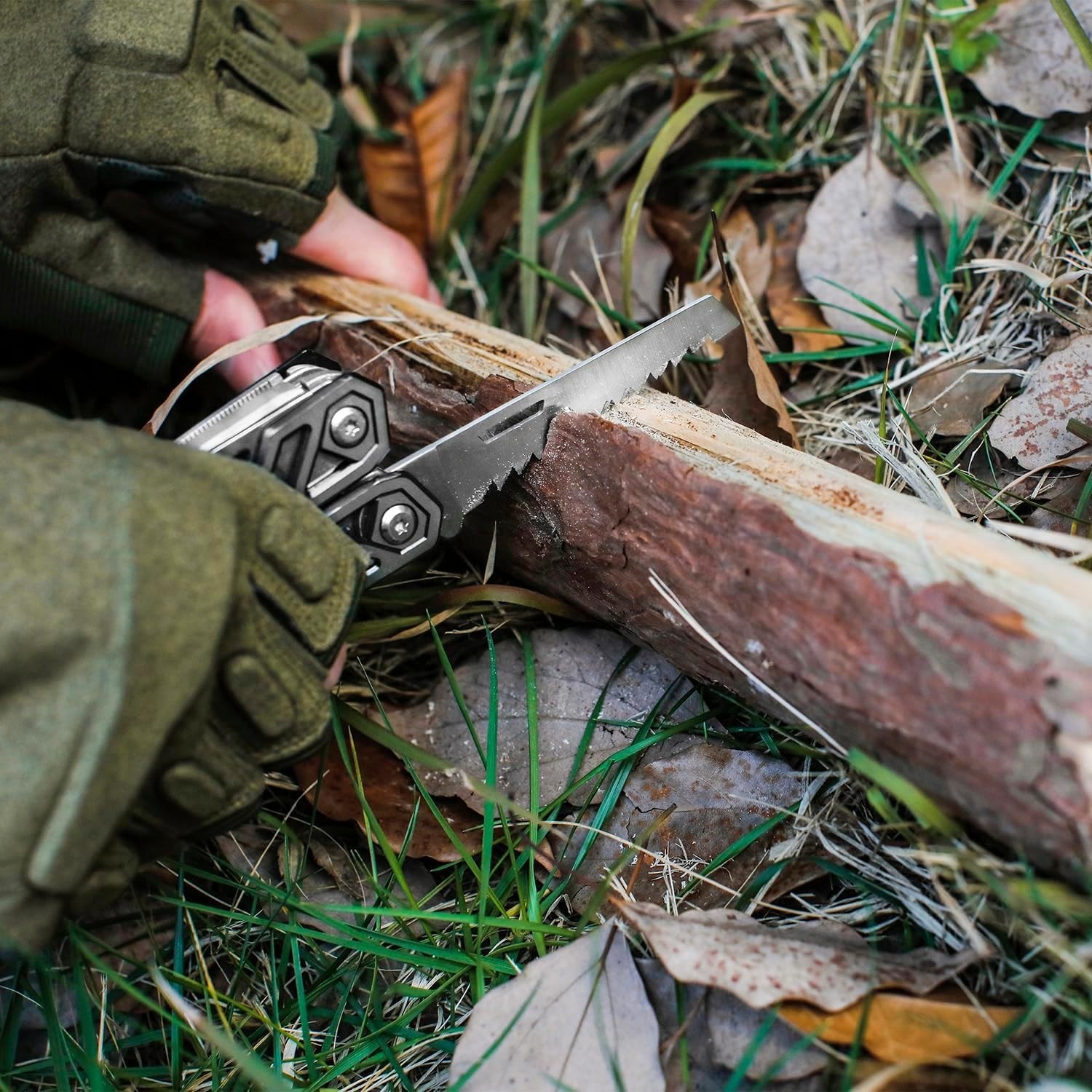 21-in-1 Stainless Steel Multitool with Sheath – Perfect for Outdoor Adventures