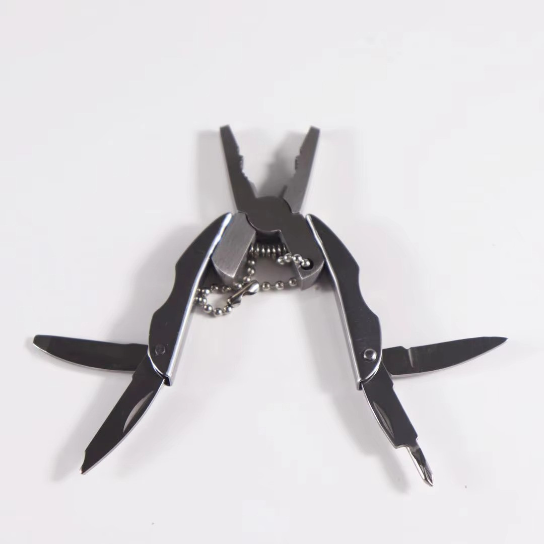 Portable Multitool Pliers Self Locking Stainless Steel Folding Pocket EDC Tool*