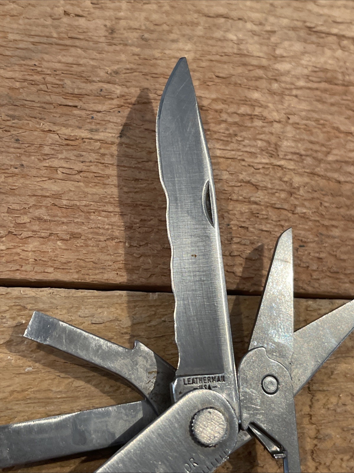 Vintage Leatherman USA PST II Nice Used Condition Scissors Knife File Phillips ￼