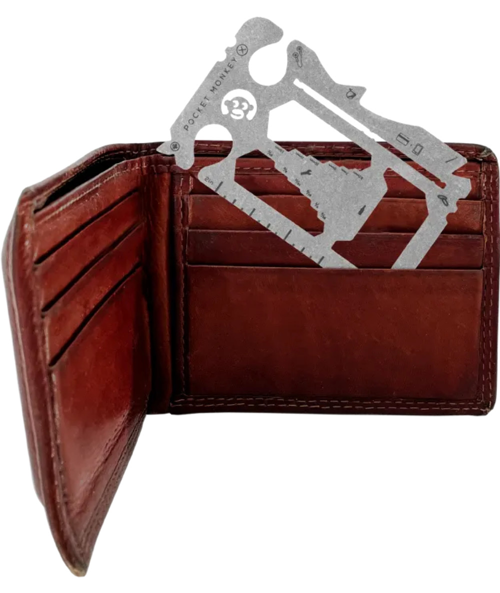 Zootility PocketMonkey X Wallet Size Multi Tool – Silver