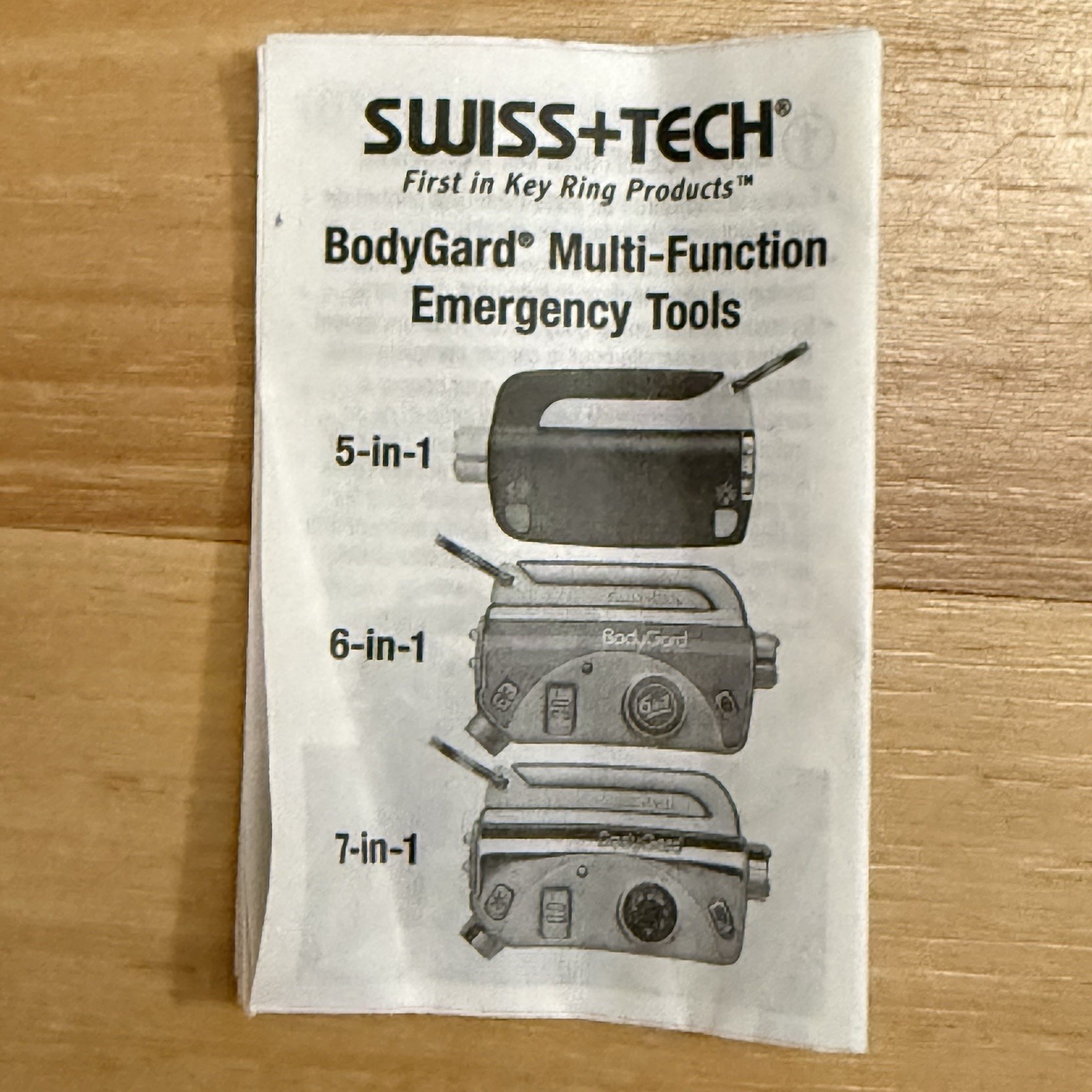 SWISS+TECH BodyGard 5-IN-1 Automobile Emergency Escape Tool White New