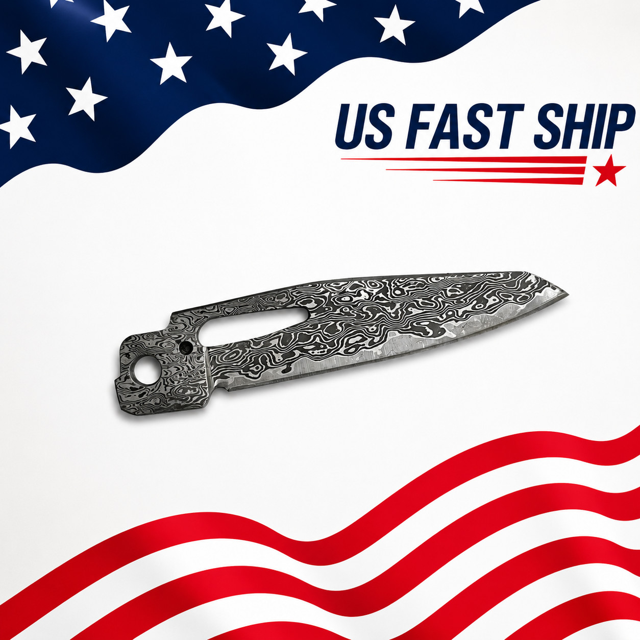 Custom VG10 Damascus (MAIN)Blade for LEATHERMAN MUT – CNC, 60HRC