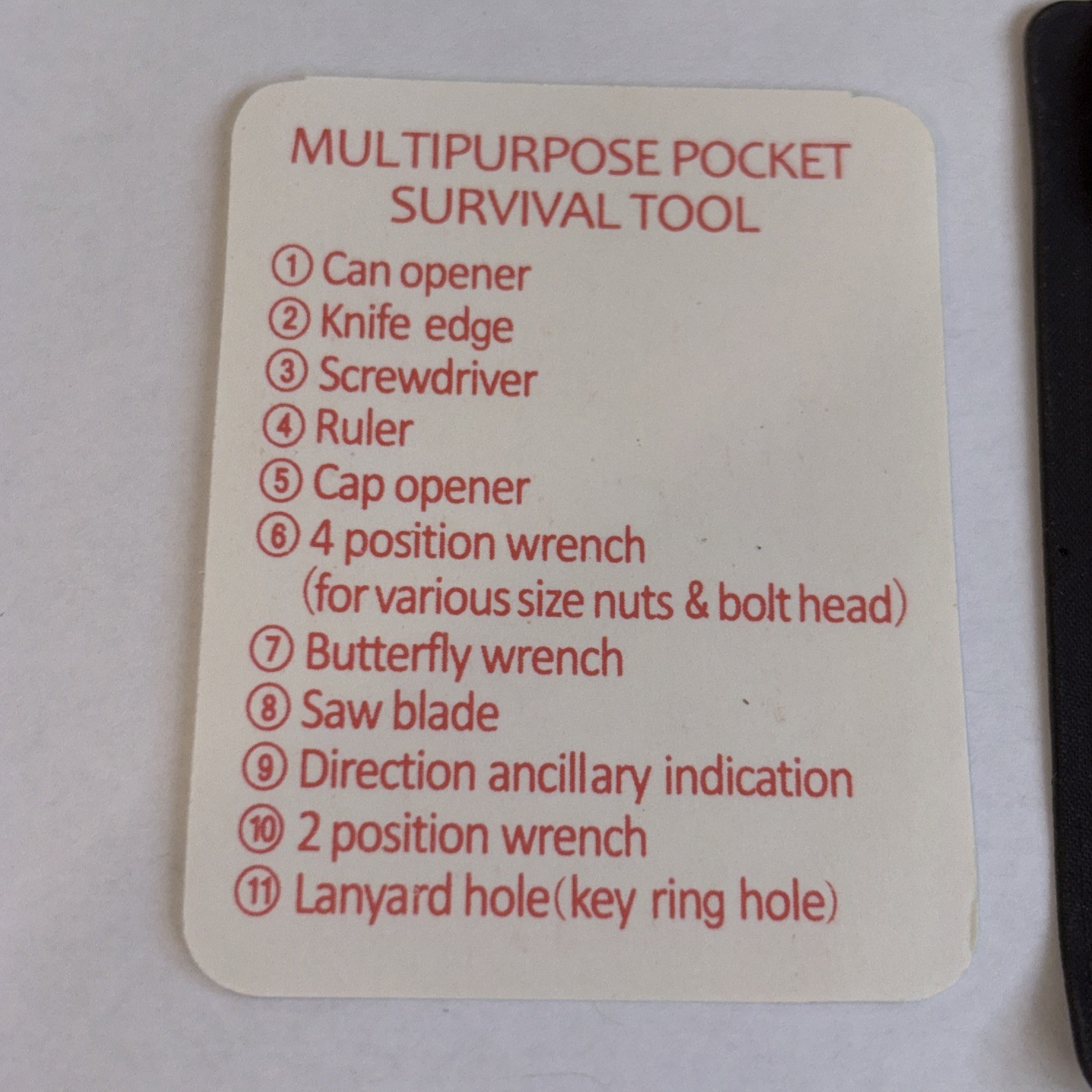 New Multipurpose Pocket Survival Tool – Stainless Steel