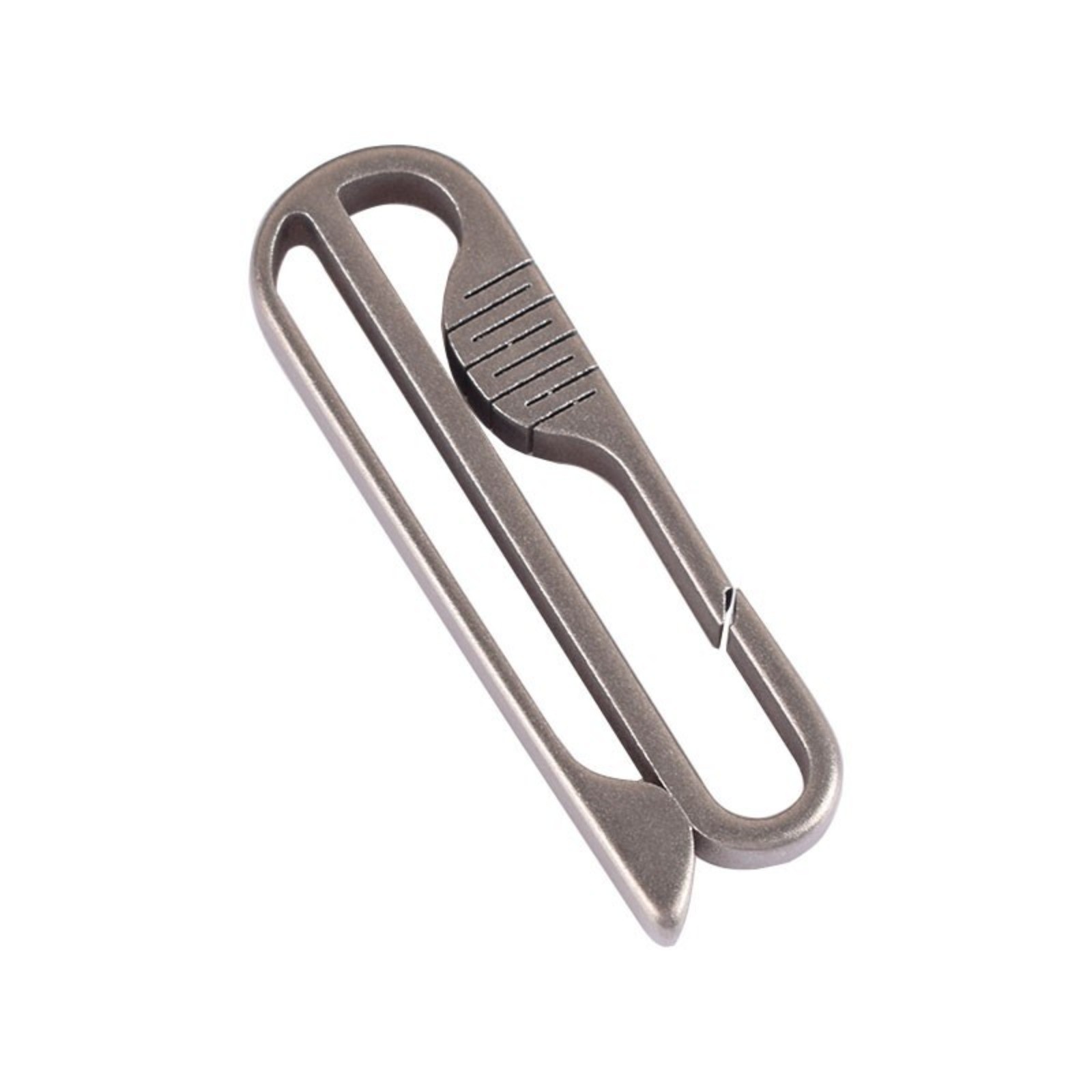 EDC Titanium Alloy Portable Carabiner Men’s Belt Waist Hanging Tool with Ring