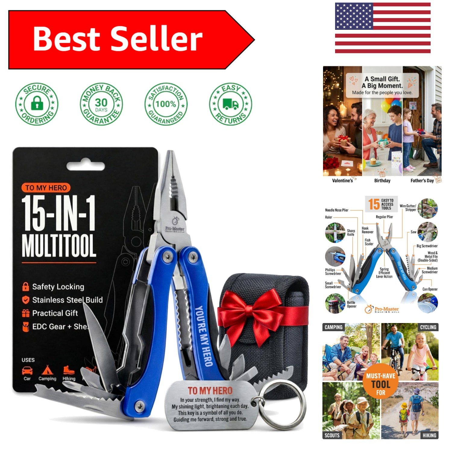 Hero-Inspired 15-in-1 Multitool & Keychain – Perfect for Outdoor Adventures