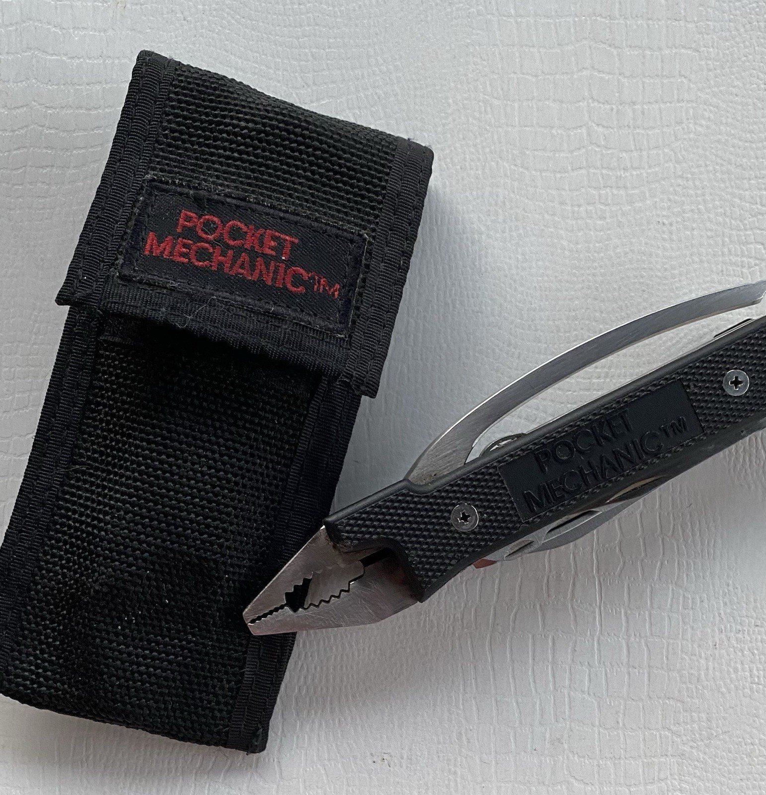 VINTAGE MULTI Tool w/SHEATH 14 Tool “POCKET Mechanic TOOL” Used USA Made