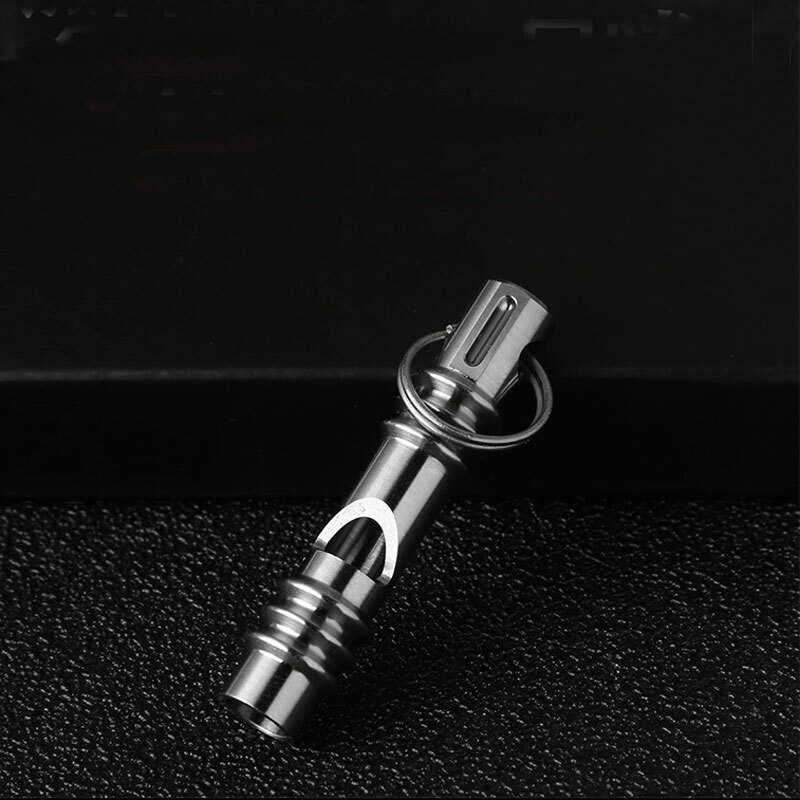 Titanium TC4 Safe Whistle SOS High Frequency Training EDC Outdoor Survival Tool