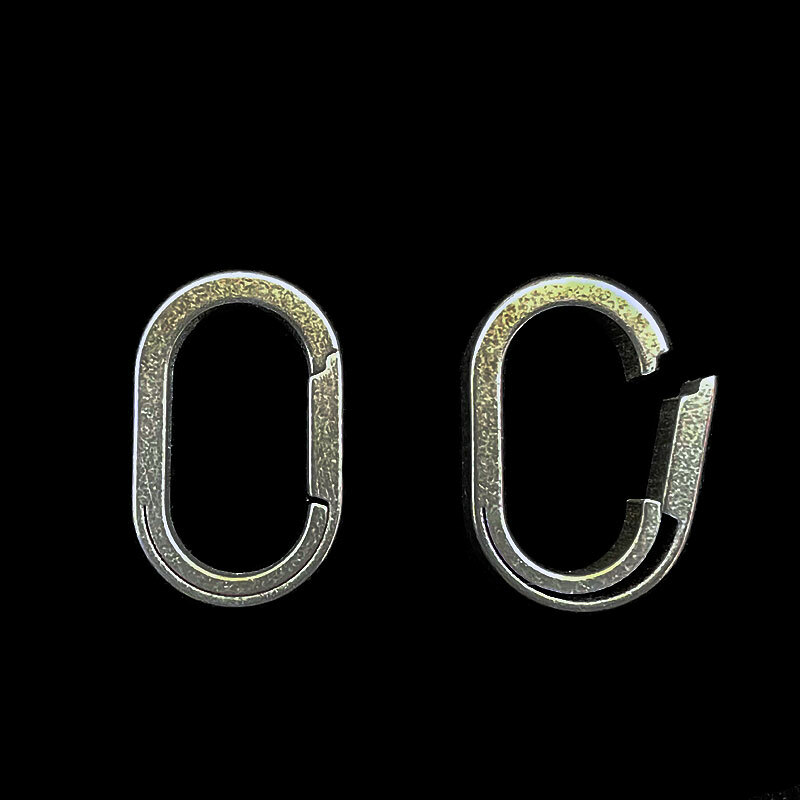 Outdoor TC4 TitaniumBelt Key Chain Carebiner Pendant Connector Buckle EDC Tool