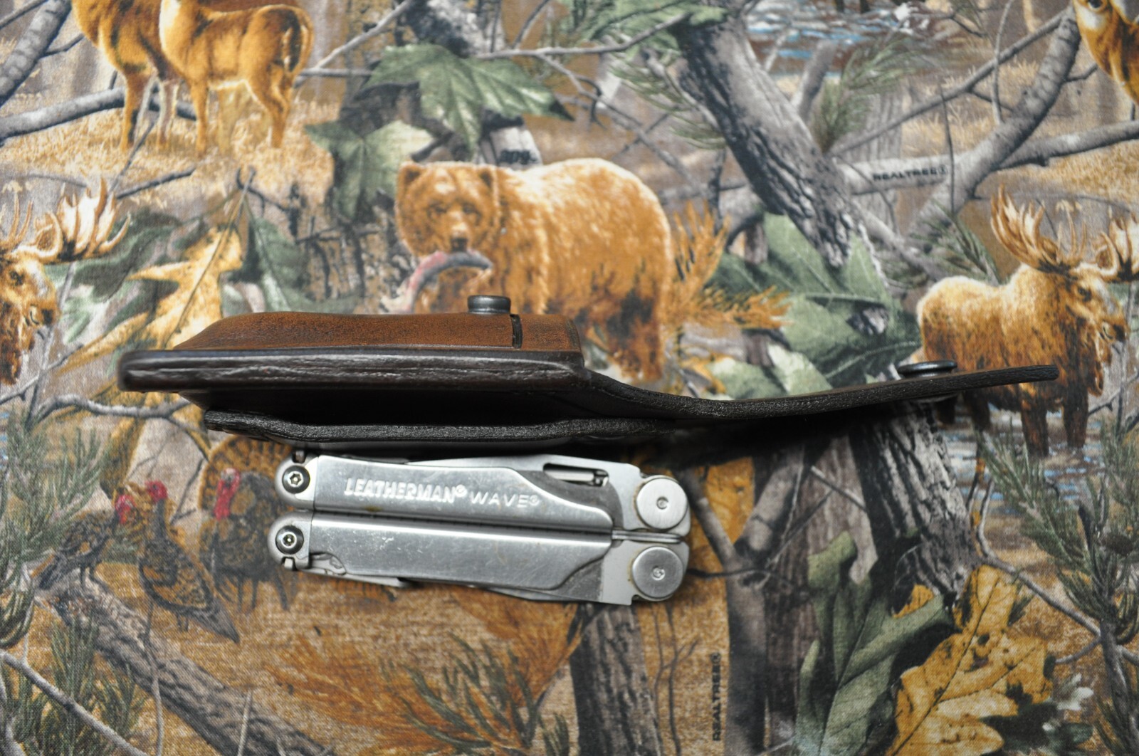 Custom Handmade Sheath for Leatherman Wave-L. Handed (Sheath Only)