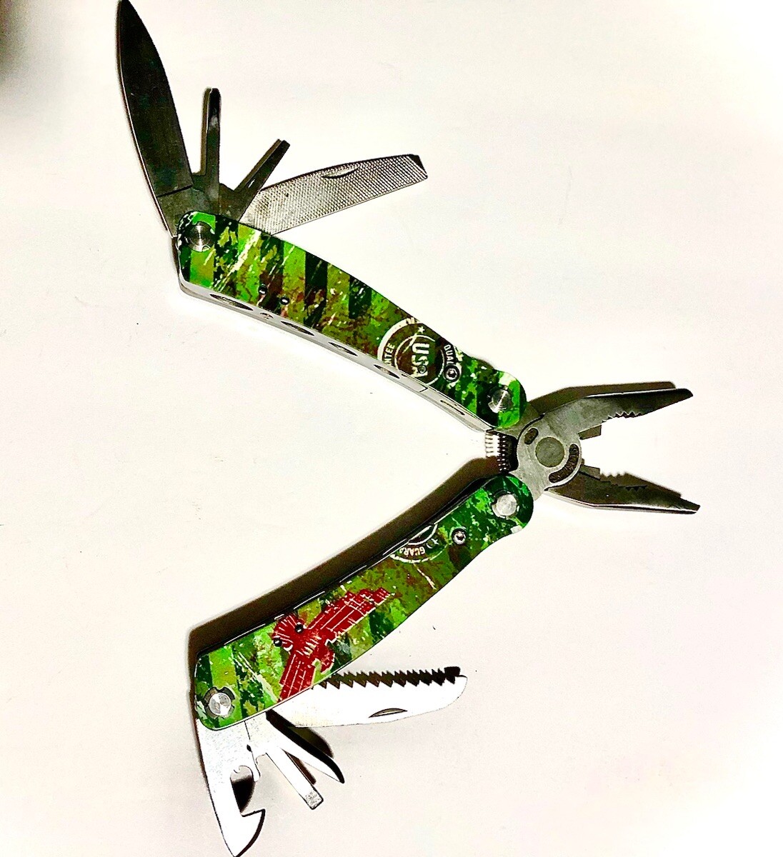 Multi Tool Knife 9 In 1 Camping Hunting Survival BugOut Hiking Workshop Home Car