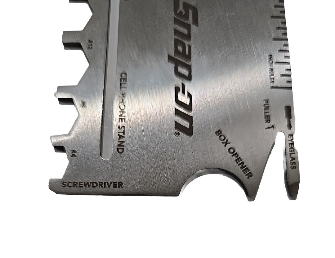 Snap On Tools 17-in-1 Emergency Tool Wallet Card Pocket Multi Driver Ruler NEW!!