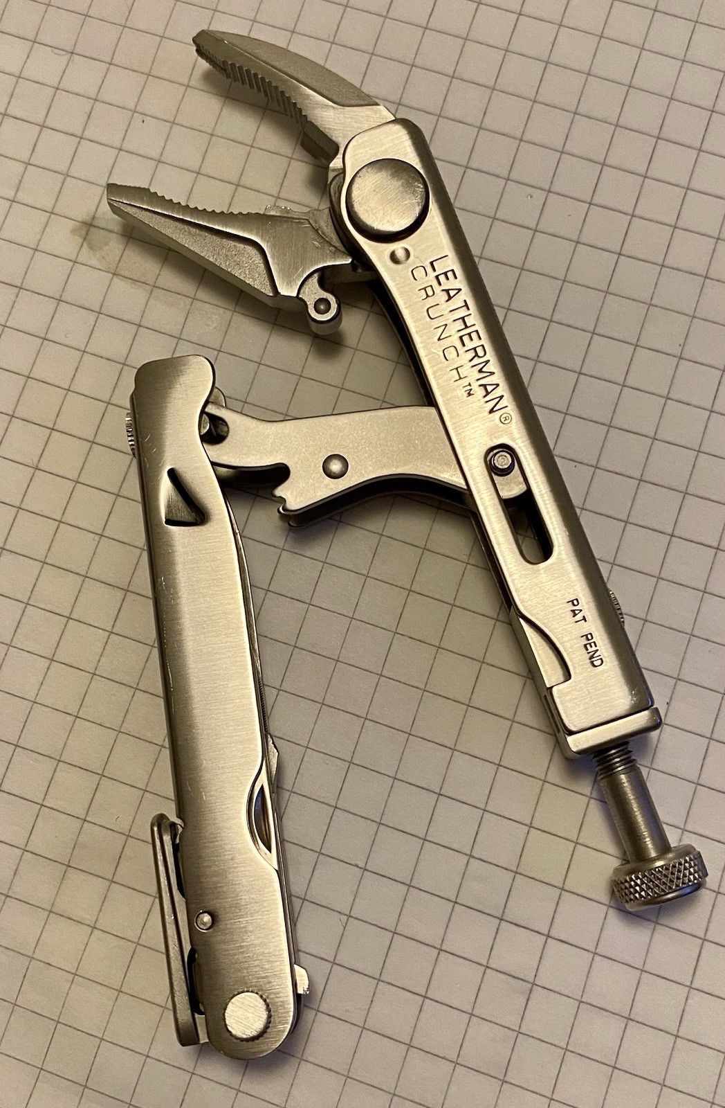 leatherman crunch First Series 0799 Rare. Pat Pend. Original leather case