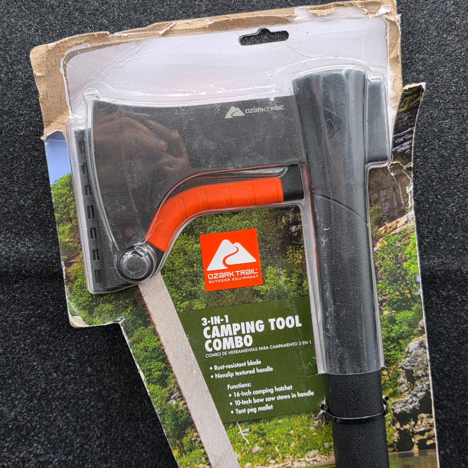 OZARK TRAIL 3 IN 1 CAMPING TOOL COMBO NEW