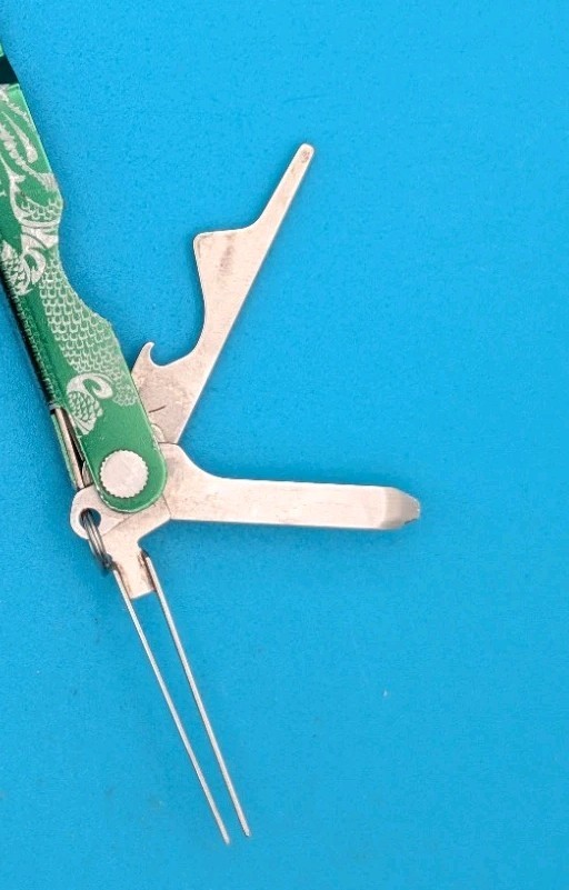 Custom Leatherman Micra Multi-Tool, Knife, Scissors, Key Ring! *A. PLISH*