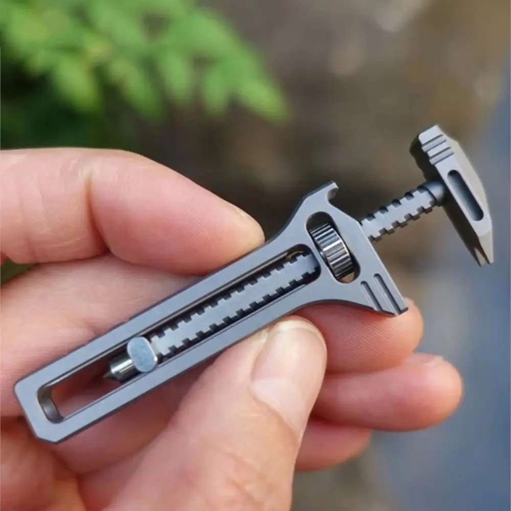 Mini Adjustable Multi Tool Wrench with Cutter & Bottle Opener Pocket Tool