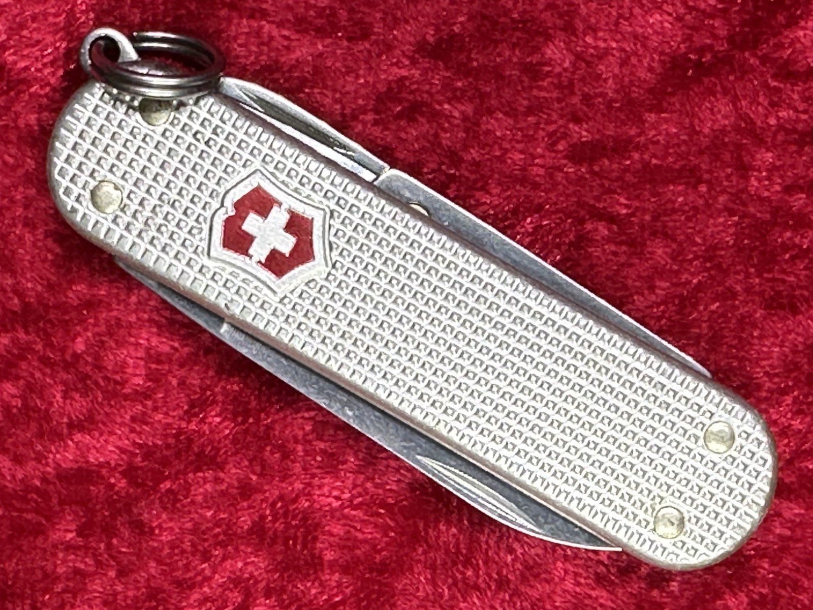 Victorinox Classic SD Silver Alox Swiss Army Knife 58mm 4 Tools KeyChain (503)