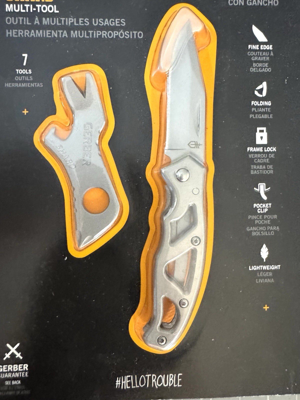 GERBER Paraframe Mini Clip Folding Knife w Shard Multi-Tool Combo Pack NIB NEW