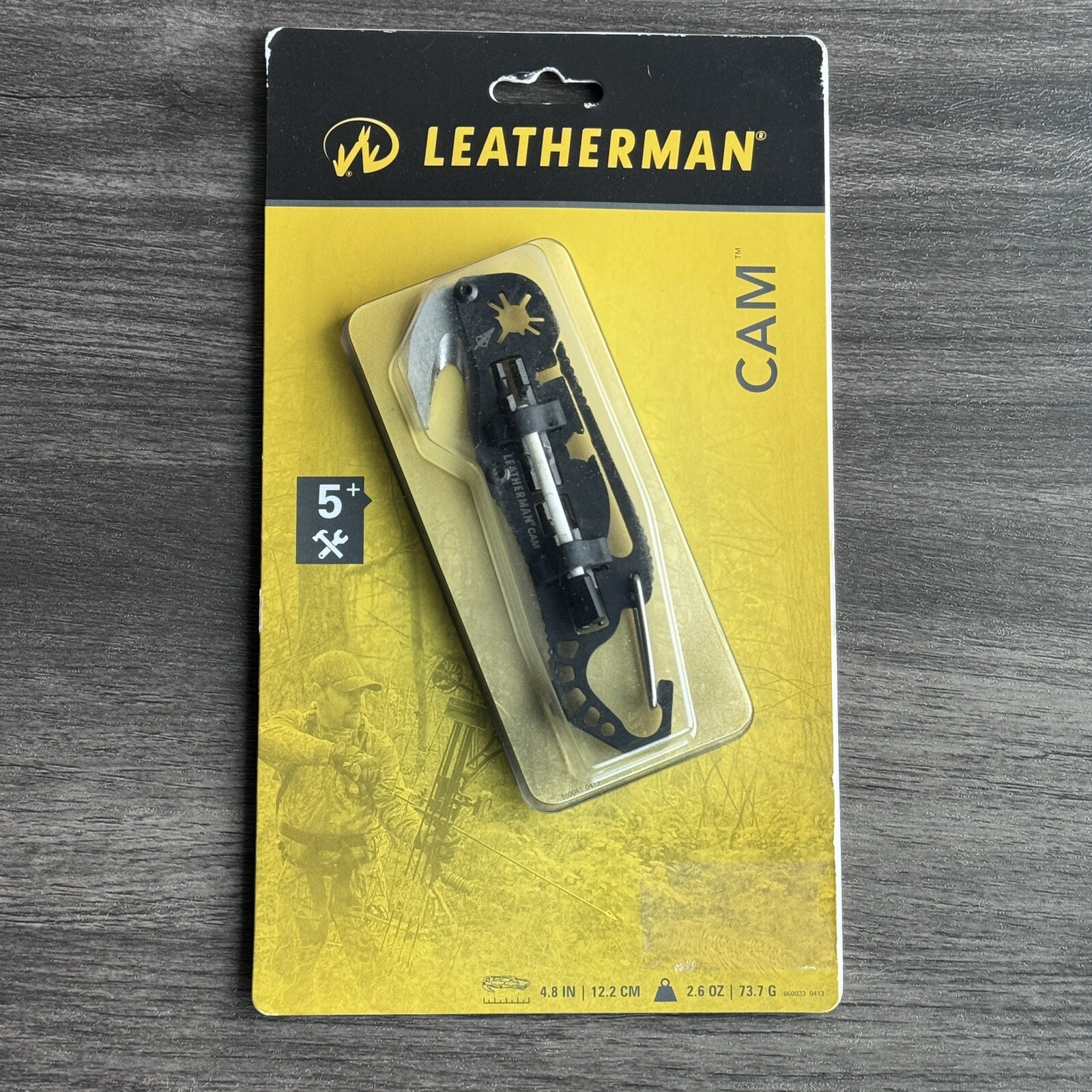 Leatherman CAM bow/arrow maintenance multitool, molle sheath. Rare Blister Pack