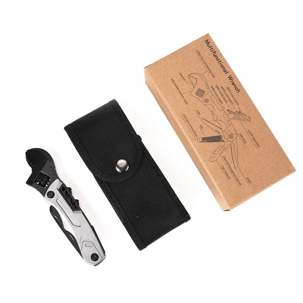 Multi Function Knife Tool With Screwdriver Wrench Purpose Travel Pocket Folding