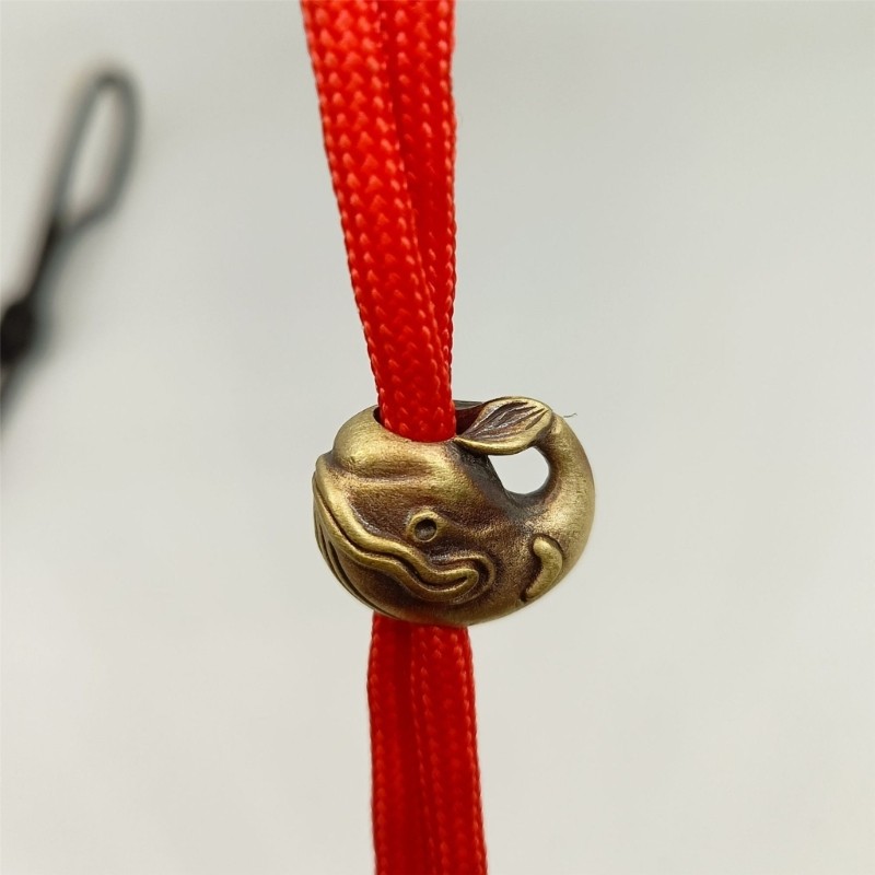Vintage Brass Beads Fashion Parachute Cord Beads for Lanyard Pendants Key