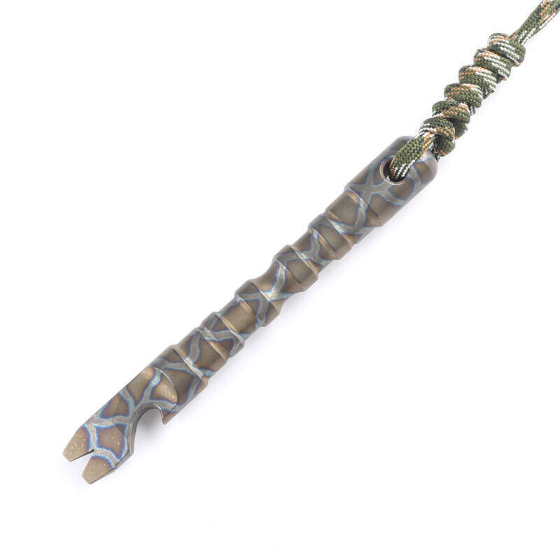 TC4 Titanium Alloy Pry Bar Crowbar Opener Tactical Survival EDC Multi Tools