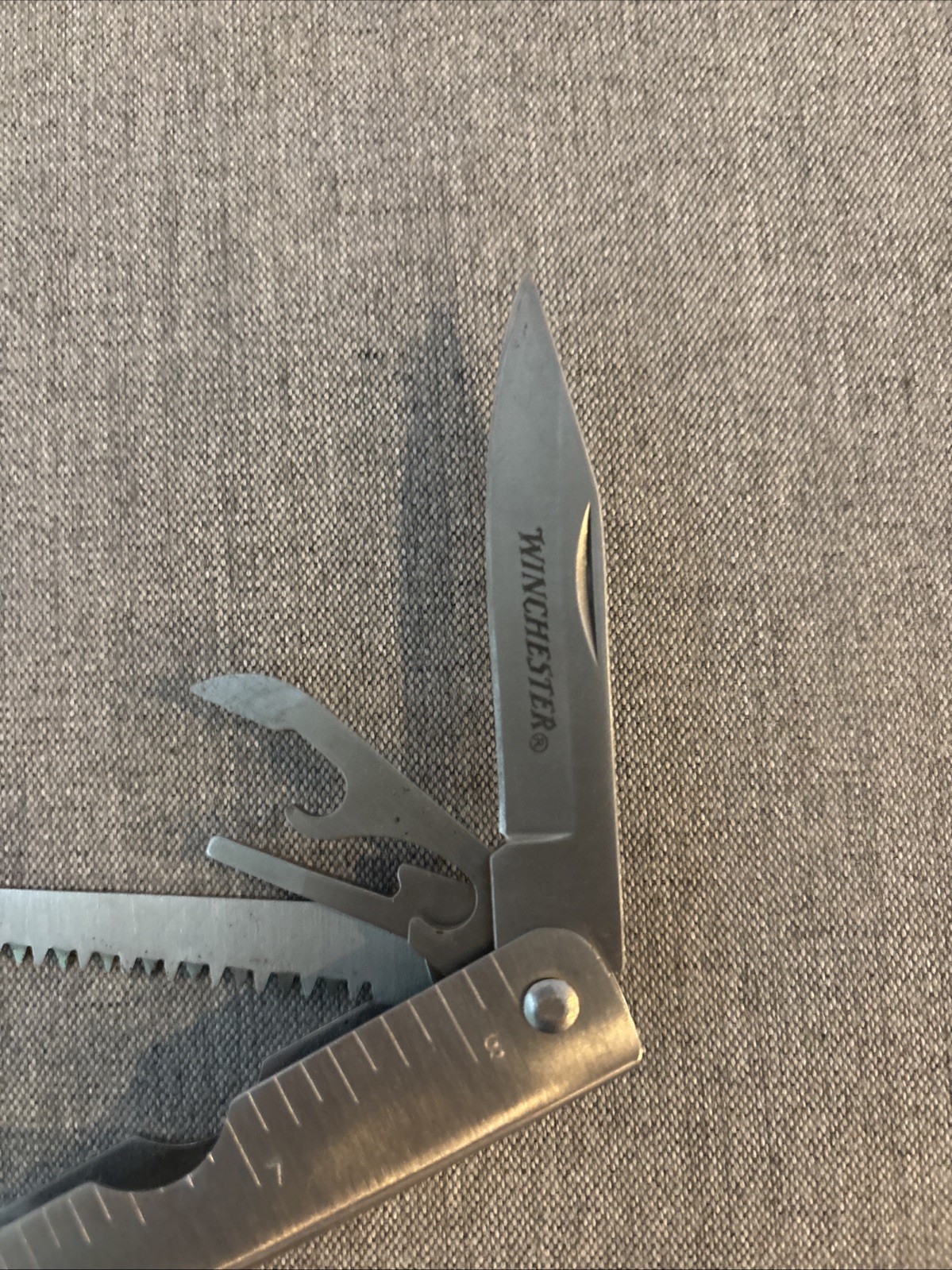 Winchester Multi Purpose Tool Nylon Sheeth W Belt Loop Ruler Pliers Knife & More