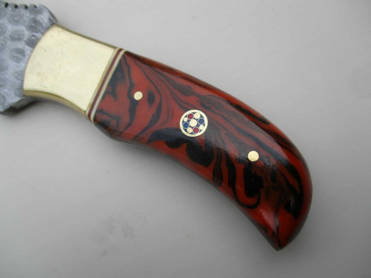 Damascus Steel Knife For Hunting And Outdoor Activities